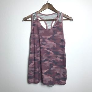 EVCR Pink Purple Gray Camo Razorback Tank S